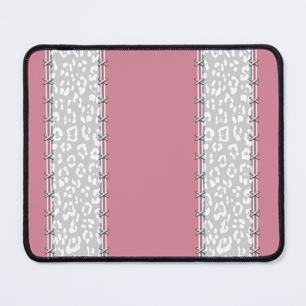Item preview, Geopard, animal print, vertical stripes, stitched, pastel pink, light grey, white designed and sold by Svitac.