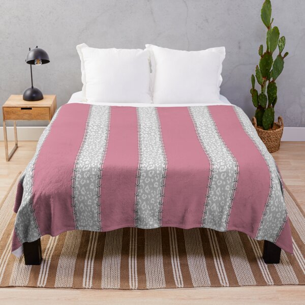 Item preview, Geopard, animal print, vertical stripes, stitched, pastel pink, light grey, white designed and sold by Svitac.