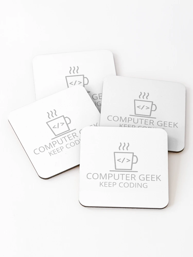 Thumbnail 1 of 5, Coasters (Set of 4), Computer Geek Ultimate Coding Machine designed and sold by ComputerGeeksTs.