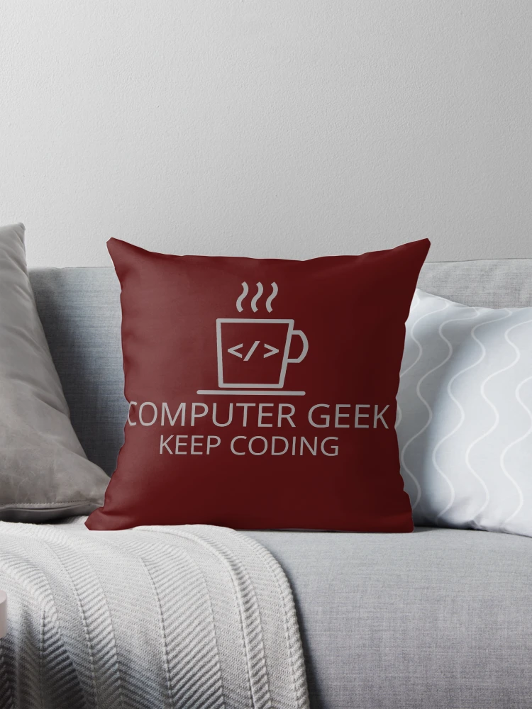 Thumbnail 1 of 4, Pillow, Computer Geek Ultimate Coding Machine designed and sold by ComputerGeeksTs.