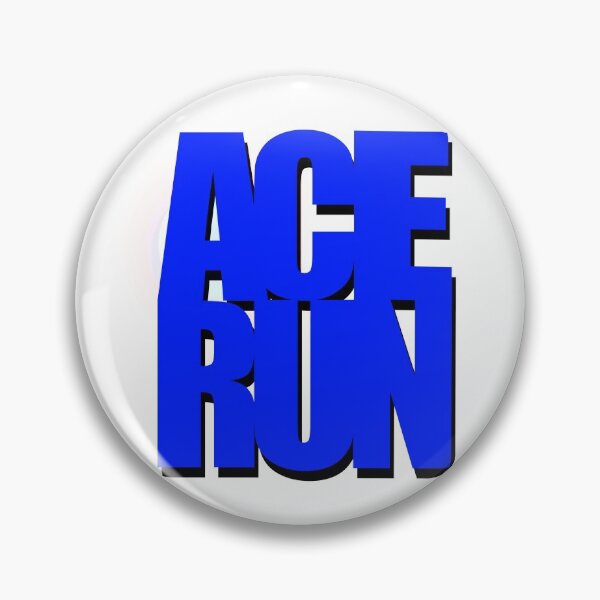 Item preview, Ace Run Blue Lifted Letters designed and sold by DiscGolfArt.