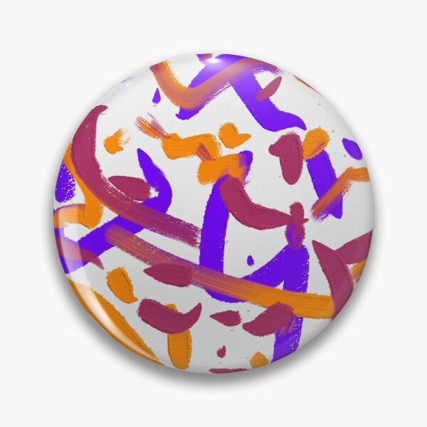 Item preview, Purple Fuchsia Orange Colorful Party Confetti Abstract Art Brush Strokes designed and sold by hopecope.