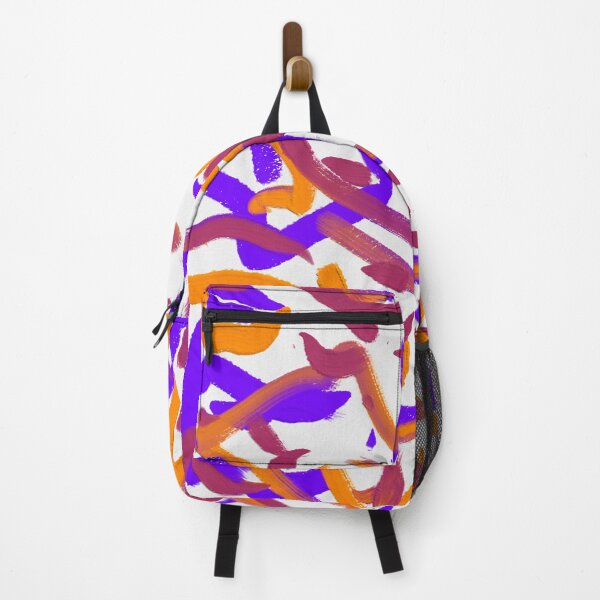 Item preview, Purple Fuchsia Orange Colorful Party Confetti Abstract Art Brush Strokes designed and sold by hopecope.