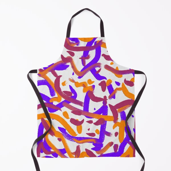 Item preview, Purple Fuchsia Orange Colorful Party Confetti Abstract Art Brush Strokes designed and sold by hopecope.