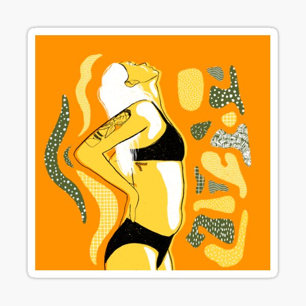 Sun bath Sticker