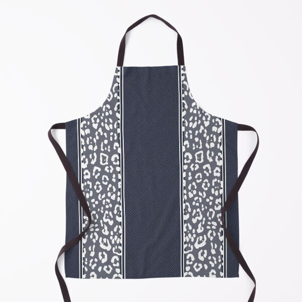 Artikelvorschau, Geopard, animal print, vertical stripes, stitched, navy blue, white entworfen und verkauft von Svitac.
