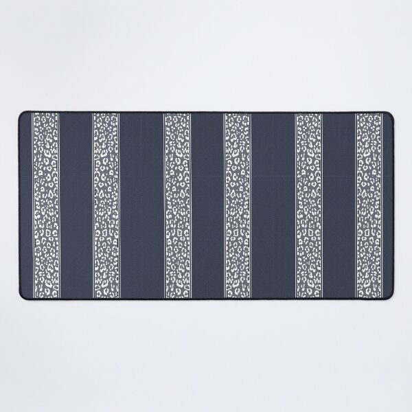Item preview, Geopard, animal print, vertical stripes, stitched, navy blue, white designed and sold by Svitac.