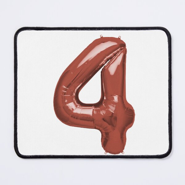 Item preview, Four Number 4 Metallic Rose Gold Mylar Foil Helium Balloon for Four Year Old Pre-Schooler designed and sold by Birthdates.