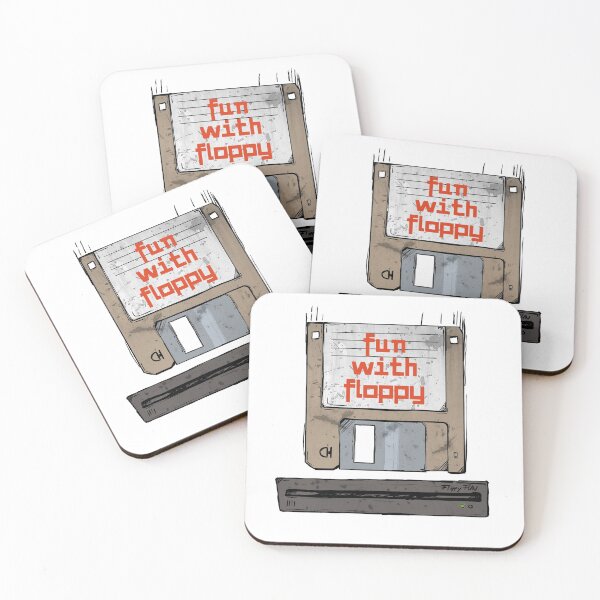 Item preview, Floppy Disk Fun with Floppy Vintage 80s + 90s Technology Old Gadgets designed and sold by emm-j.