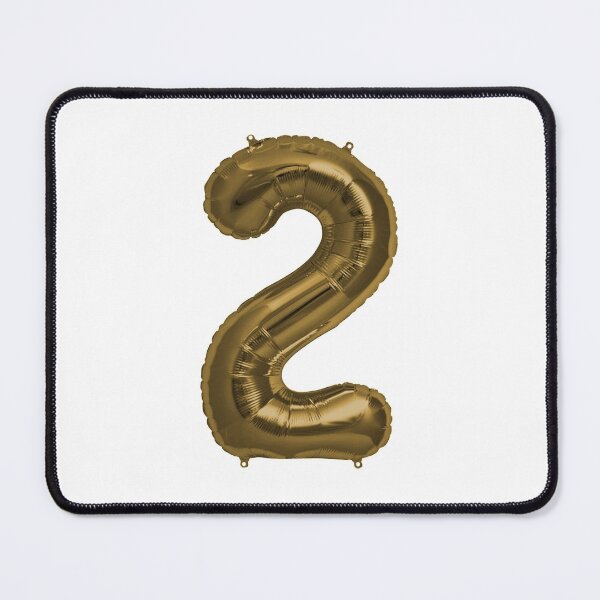 Item preview, Two Number 2 Metallic Bronze Mylar Foil Helium Balloon for Two Year Old Toddler Birthday  designed and sold by Birthdates.