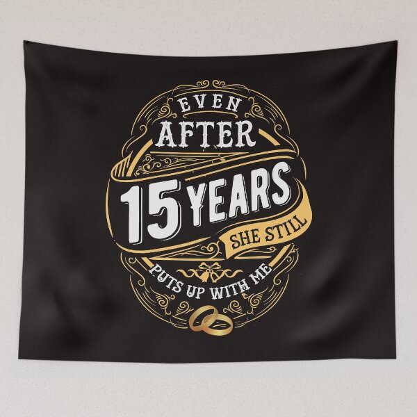 Item preview, Funny Wedding Anniversary Gift 15 years Wedding Marriage Gift Essential T-Shirt designed and sold by Dee Lim.