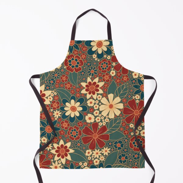 Item preview, Dark Fall/Winter Floral in Red, Teal, & Blue designed and sold by somecallmebeth.