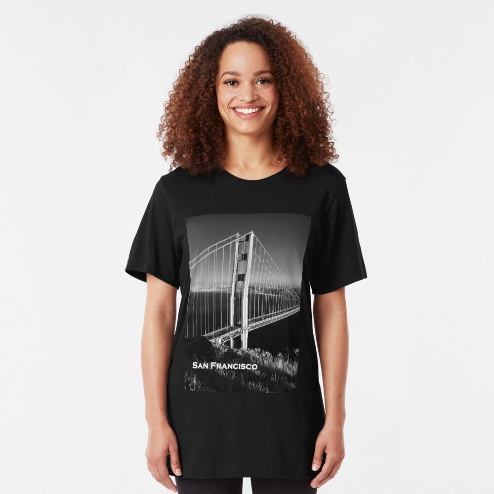 Golden Gate Bridge at Sunset Slim Fit T-Shirt