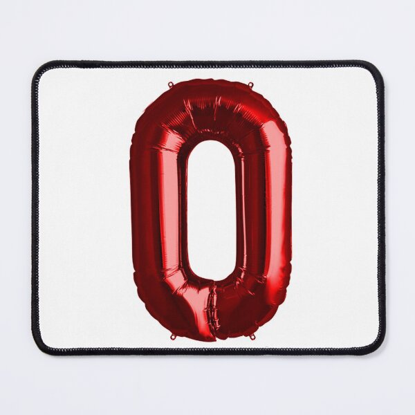 Item preview, Zero Number 0 Metallic Bright Red Mylar Foil Helium Balloon for Newborns designed and sold by Birthdates.