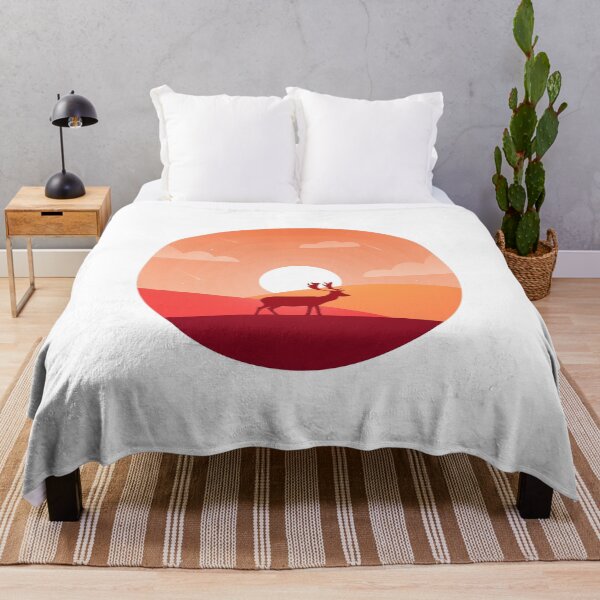 Item preview, Deer under the moonlight wanders desert designed and sold by Butterfly-Dream.