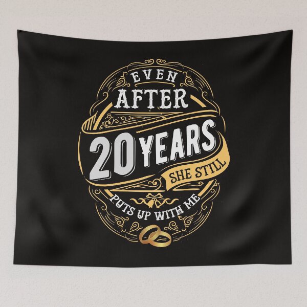 Item preview, Funny Wedding Anniversary Gift 20 years Wedding Marriage Gift Essential T-Shirt designed and sold by Dee Lim.