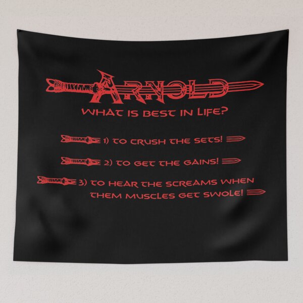 Item preview, Arnold Schwarzenegger  Arnold What Is Best In Life designed and sold by Movie-Takedown.