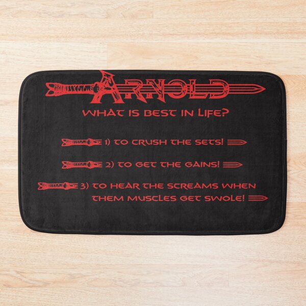 Item preview, Arnold Schwarzenegger  Arnold What Is Best In Life designed and sold by Movie-Takedown.