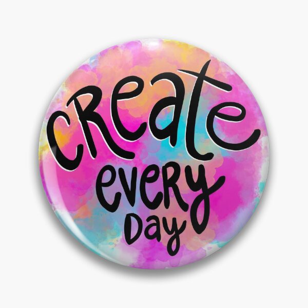 Item preview, Create every day - neon splash inspiration for artists designed and sold by thephoenixsoul.