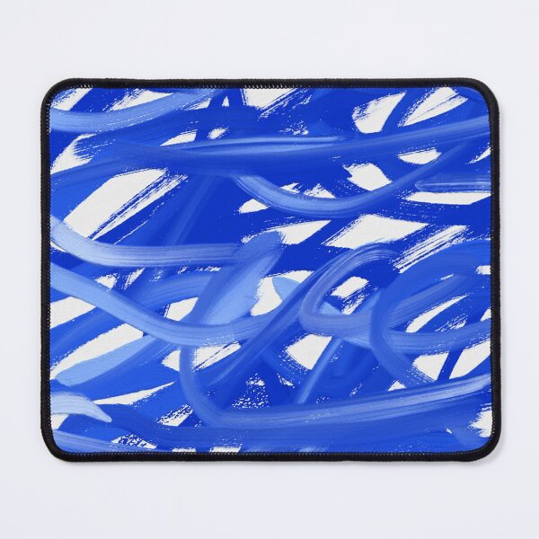 Item preview, Blue Brush Stroke Swirl Abstract Art Oil Painting  designed and sold by hopecope.