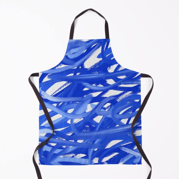 Item preview, Blue Brush Stroke Swirl Abstract Art Oil Painting designed and sold by hopecope.