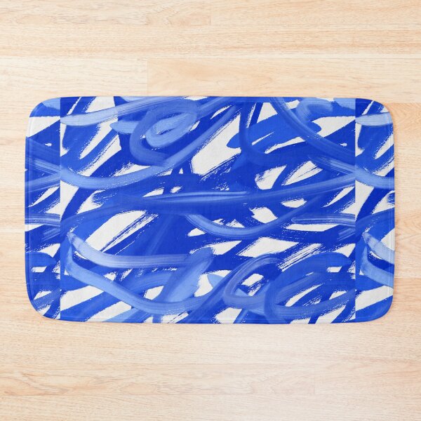 Item preview, Blue Brush Stroke Swirl Abstract Art Oil Painting  designed and sold by hopecope.