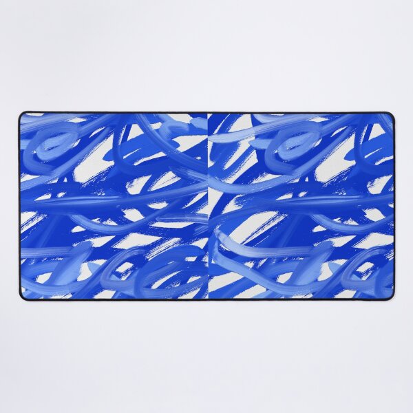 Item preview, Blue Brush Stroke Swirl Abstract Art Oil Painting  designed and sold by hopecope.
