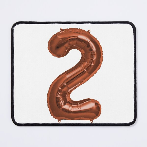 Item preview, Two Number 2 Metallic Copper Mylar Foil Helium Balloon for Two Year Old Toddler Birthday  designed and sold by Birthdates.