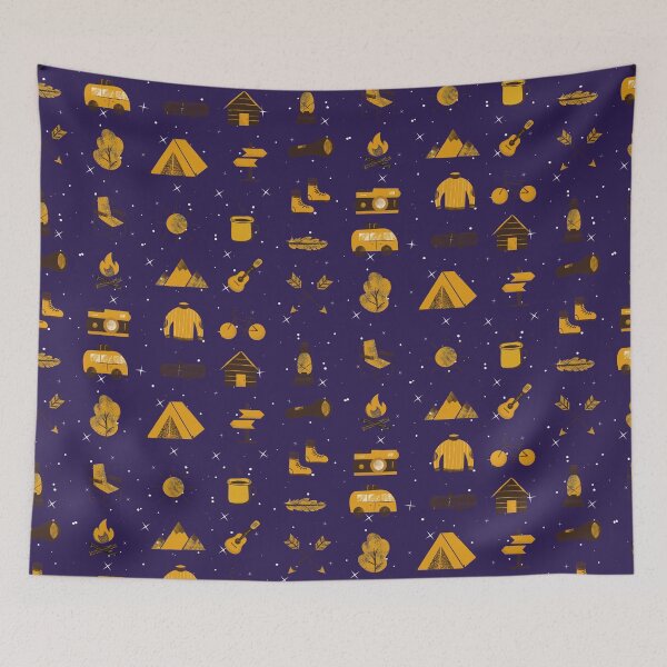 Item preview, The Great Outdoors Camping Print designed and sold by Taleahsdesigns.