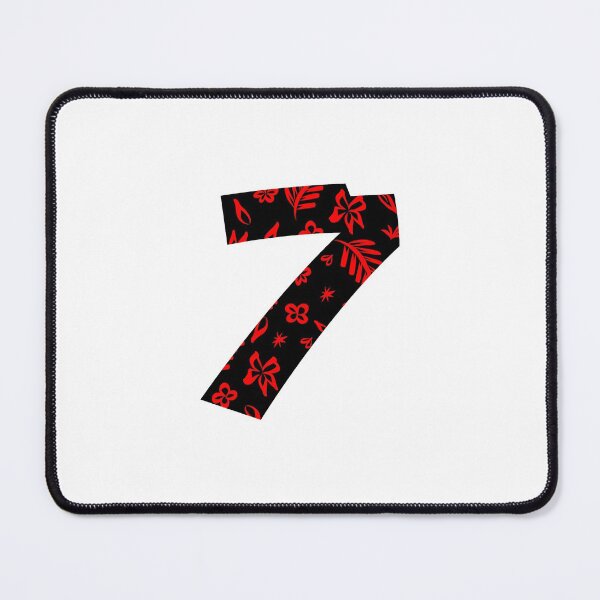 Item preview, Digit 7 (Seven) with floral pattern designed and sold by ns-dot-design.