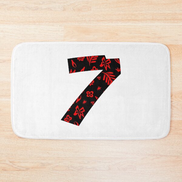 Item preview, Digit 7 (Seven) with floral pattern designed and sold by ns-dot-design.