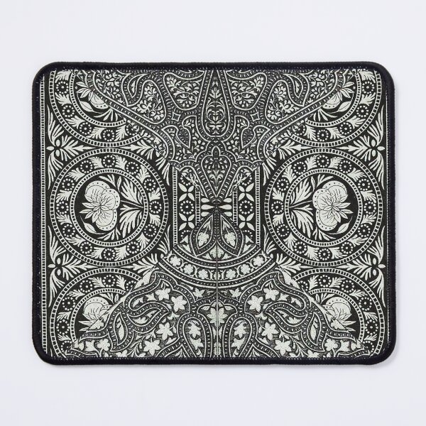 Item preview, BLACK WHITE FLOWERS, ANTIQUE ORIENTAL FLORAL DECOR designed and sold by BulganLumini.