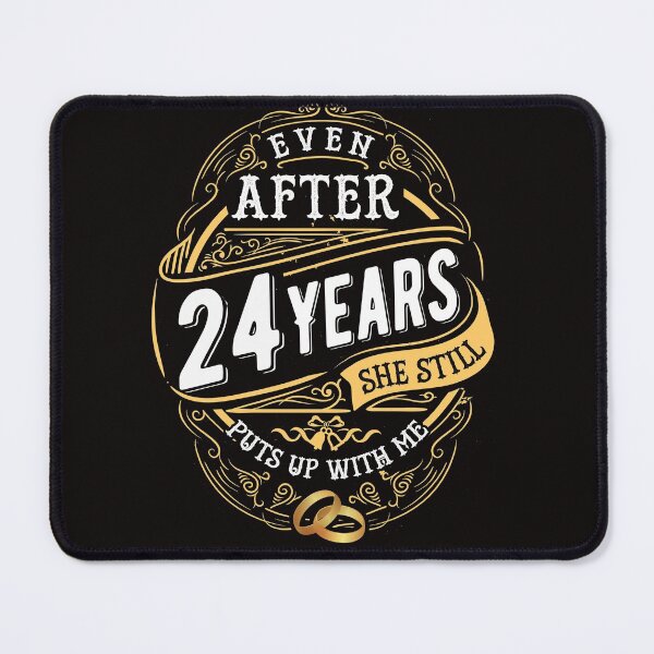 Item preview, Funny Wedding Anniversary Gift 24 years Wedding Marriage Gift Essential T-Shirt designed and sold by Dee Lim.