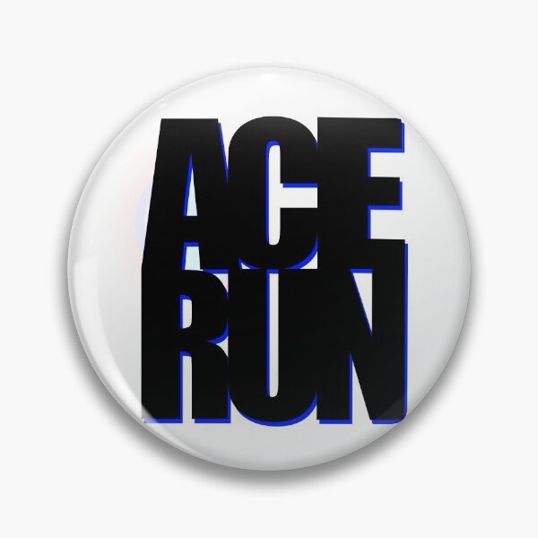 Item preview, Ace Run Back Lit Deep Blue Lifted Letters designed and sold by DiscGolfArt.
