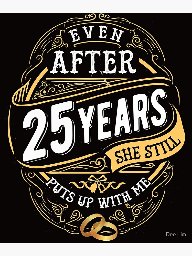 25 Years Anniversary Gifts For Couple Or Parents 25th - Temu