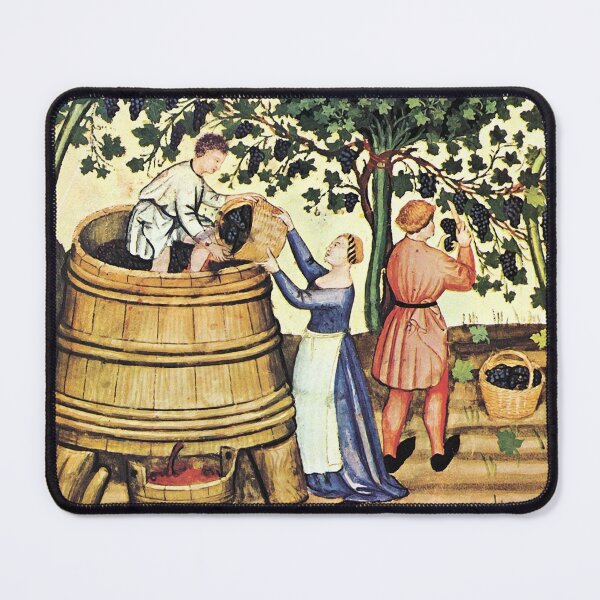 Item preview, ANTIQUE GRAPE VINEYARD HARVEST Medieval Grapevine Miniature designed and sold by BulganLumini.