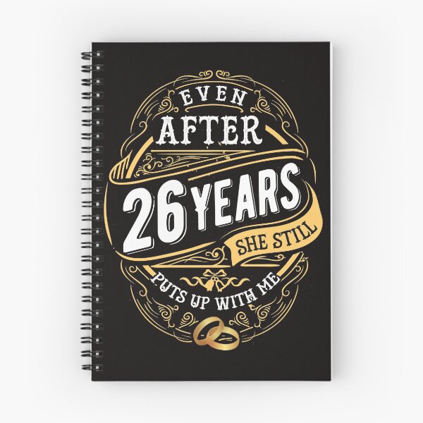 Item preview, Funny Wedding Anniversary Gift 26 years Wedding Marriage Gift Essential T-Shirt designed and sold by Dee Lim.