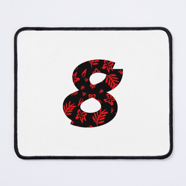 Item preview, Digit 8 (Eight) with floral pattern designed and sold by ns-dot-design.