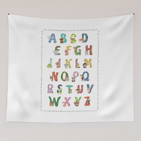 Item preview, Alphabet ABC Poster - Companion piece to the book "Z is for Zebra" by Madeleine Lowell designed and sold by MadeleineLowell.