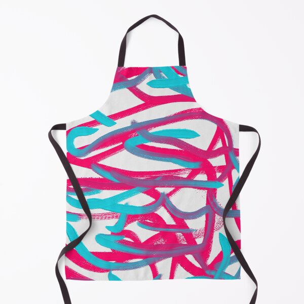 Item preview, Pink Turquoise Colorful Bright Brush Stroke Art Abstract Oil Painting designed and sold by hopecope.