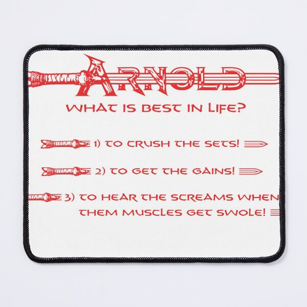 Item preview, Arnold Schwarzenegger Arnold What Is Best In Life designed and sold by Movie-Takedown.