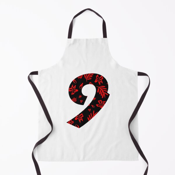 Item preview, Digit 9 (Nine) with floral pattern designed and sold by ns-dot-design.