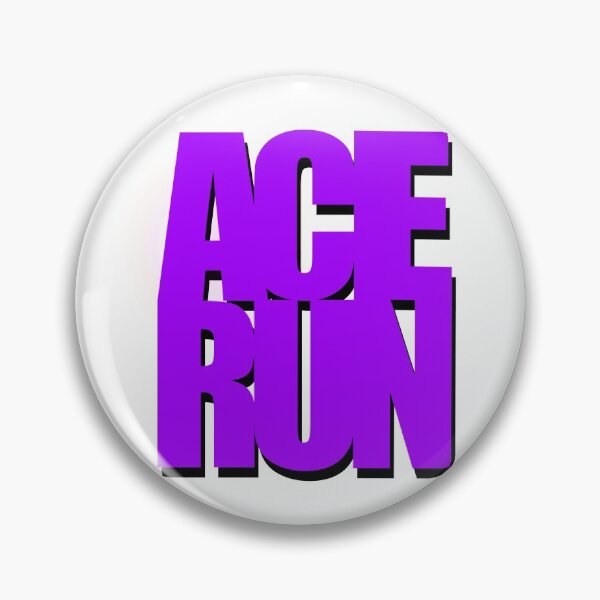 Item preview, Ace Run Purple Lifted Letters designed and sold by DiscGolfArt.