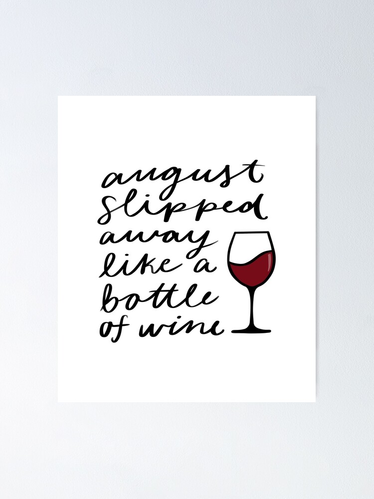 August Slipped Away Like a Bottle of Wine - Taylor Swift Folklore Greeting  Card for Sale by bombalurina