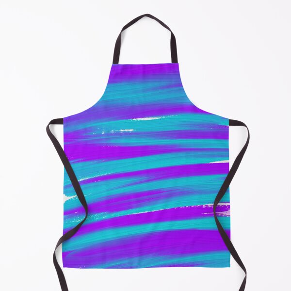 Item preview, Mermaid Ocean Waves Turquoise Purple Oil Painting Abstract Art Brush Strokes designed and sold by hopecope.