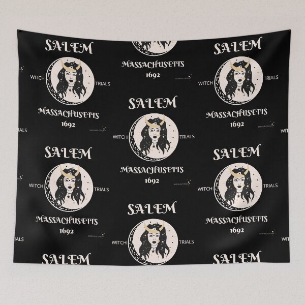Item preview, Salem Massachusetts Witch Trials 1692 Moon Goddess designed and sold by earthandorigin.