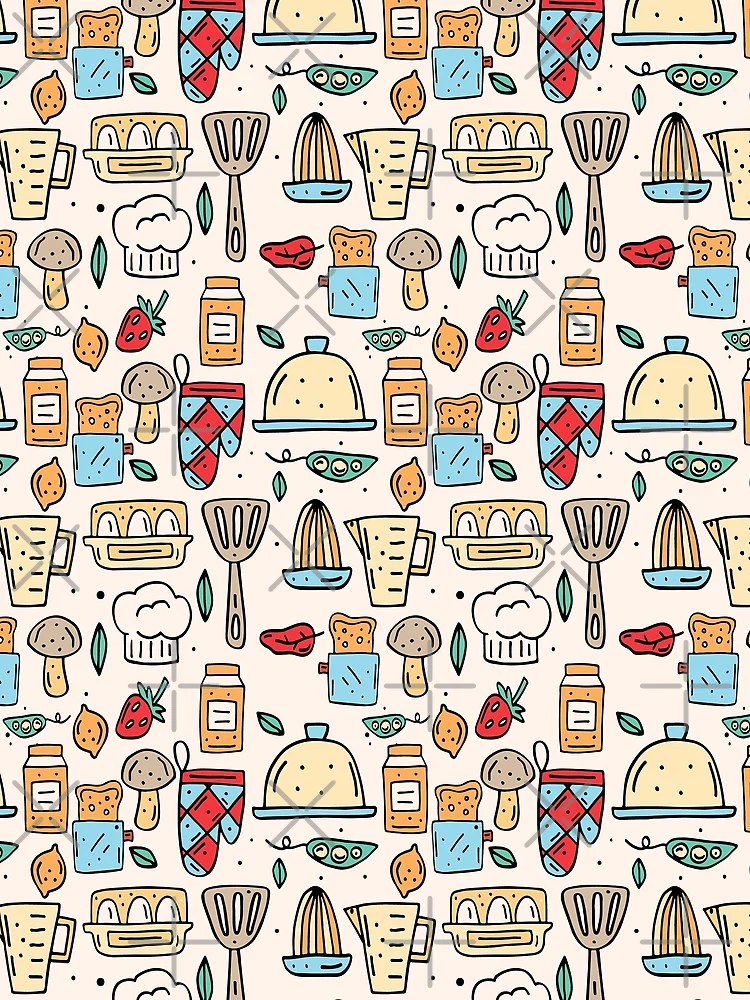 Thumbnail 3 of 3, Scarf, Kitchen Pattern designed and sold by spaceopy.