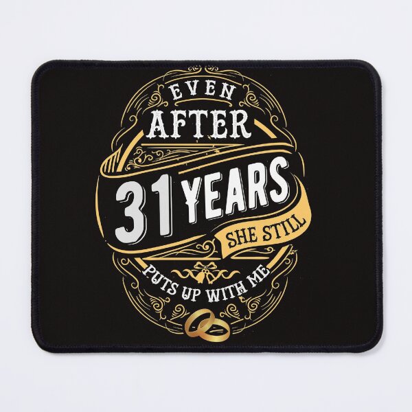 Item preview, Funny Wedding Anniversary Gift 31 years Wedding Marriage Gift Essential T-Shirt designed and sold by Dee Lim.