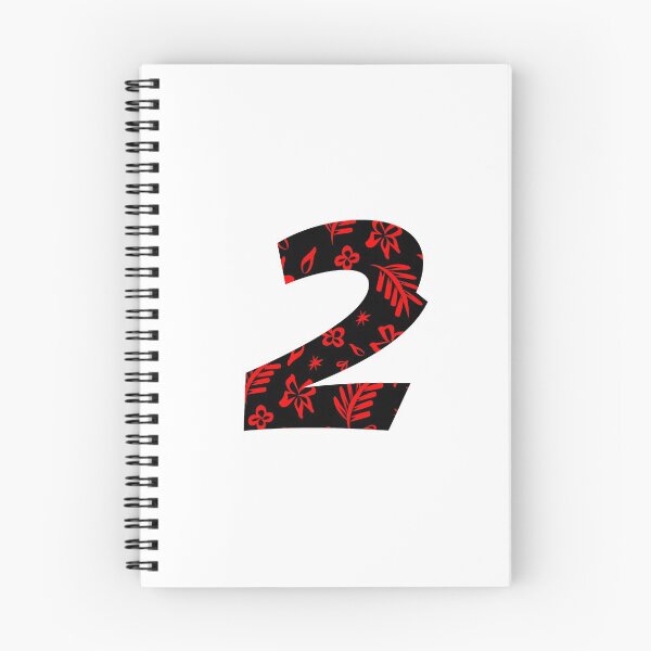 Item preview, Digit 2 (two) with floral pattern designed and sold by ns-dot-design.