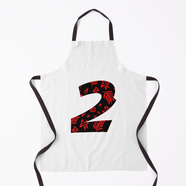 Item preview, Digit 2 (two) with floral pattern designed and sold by ns-dot-design.